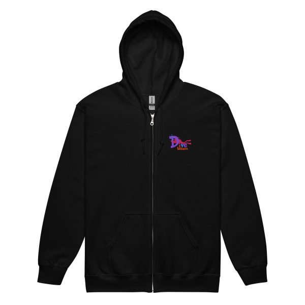 DiveInclusive Supporter Unisex Heavy Blend Zip Hoodie - Image 2