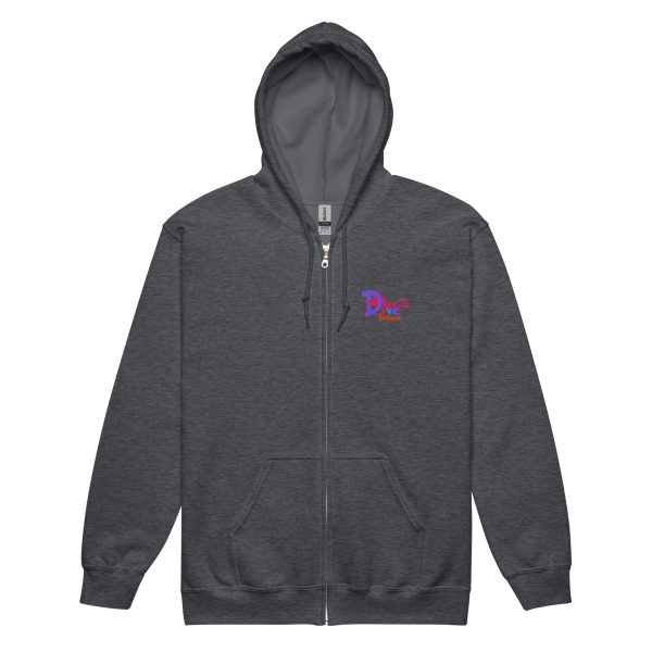 DiveInclusive Supporter Unisex Heavy Blend Zip Hoodie - Image 4