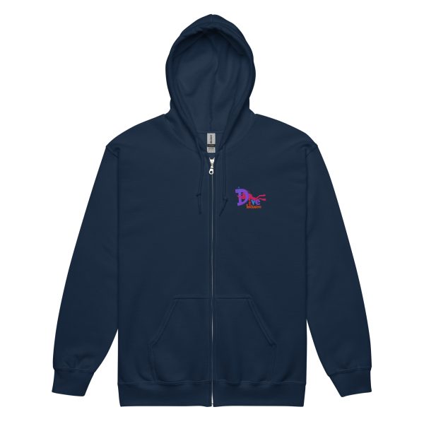 DiveInclusive Supporter Unisex Heavy Blend Zip Hoodie - Image 3